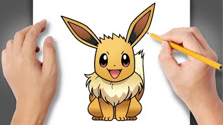 Desenho do pokémon Eevee para colorir – Se divertindo com crianças