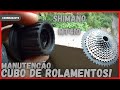 desmontado cubo mt410 de rolamentos da Shimano | carinhadaGTS