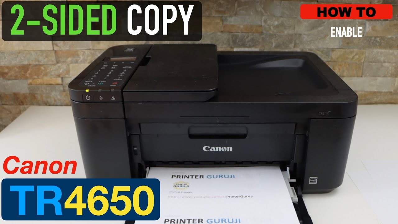 Canon Pixma TR4650 Printer 2-Sided Copy. 