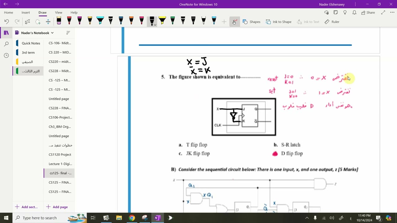CS 1120 - DIGITAL  LOGIC DESIGN - FINAL EXAM - NOV 2023