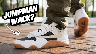 Travis Scott JUMPMAN JACK Sail Dark Mocha REVIEW \& On Feet