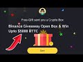 New crypto boxe Code and 1000 BTTC TOKEN givway #binancefreecryptobox