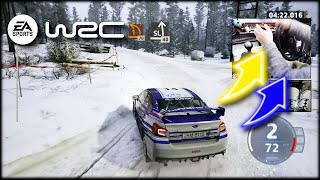 Subaru WRX STi Snow snow Slippery  / Thrustmaster T300RS + handbrake EA Sports WRC