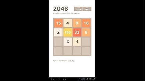 2048 Number Puzzle Gameplay - Android Mobile Game