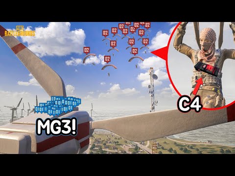 <strong>풍력발전소</strong>!! C4 장착한 낙하산부대 수십명 vs MG3 부대!! [C4 Parachute vs MG3 !!]