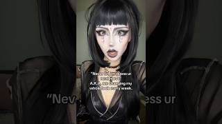 Me changing my look every single week 😭: #makeup #goth #look #transformation