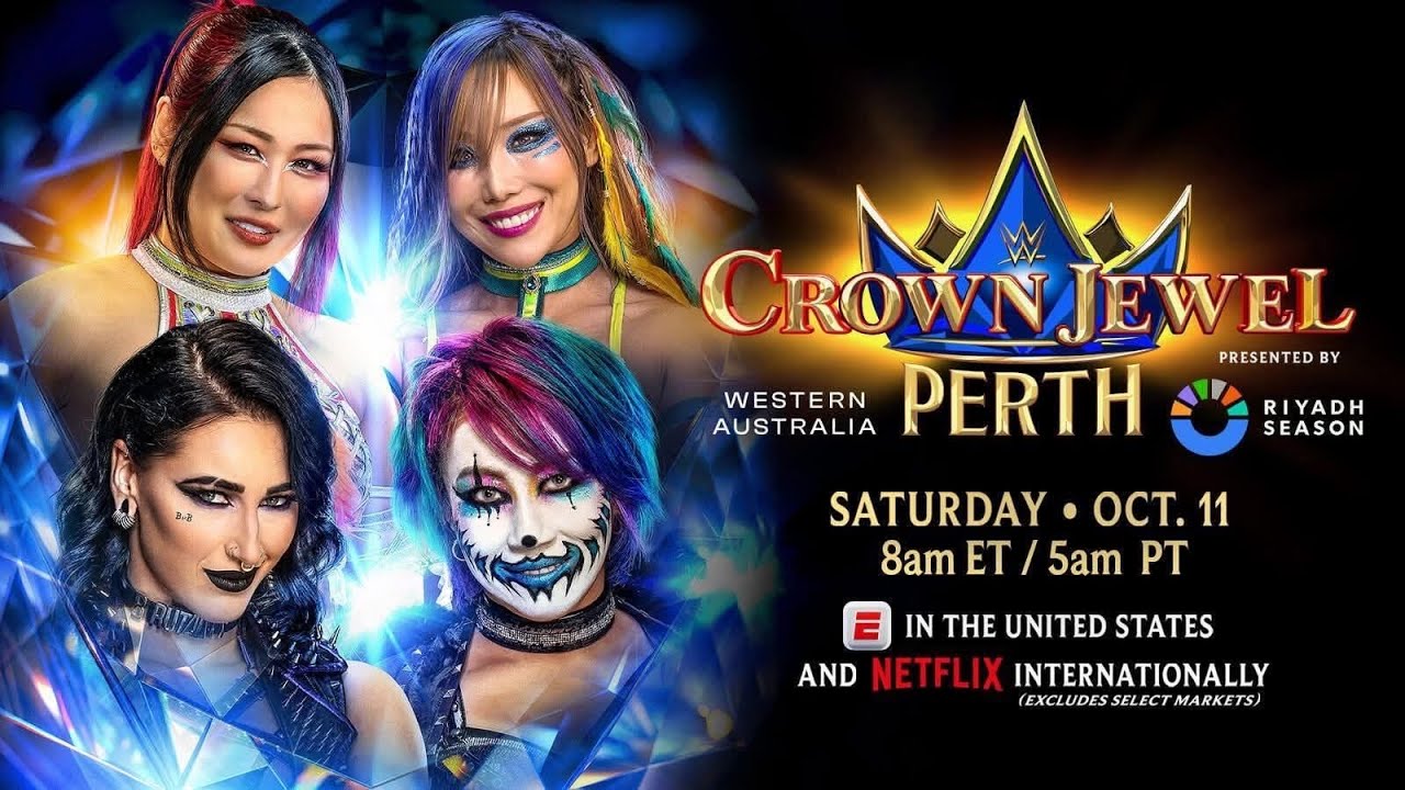 [4K] Rhea Ripley and Iyo Sky vs Kabuki Warriors Crown Jewel Perth