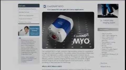 Running the CoolSnap MYO CCD Canera ub NIS Elements Software