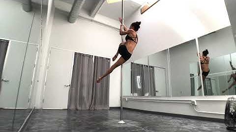 Outside Leg Hang Climb or Combo - Pole Dancing by ElizabethBfit