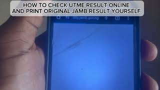 How to Check & Print Original JAMB Result 2025 on Phone | Fast & Easy! screenshot 2