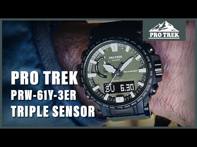 Casio Pro Trek PRW-61Y-3ER Reloj de Pulsera pa