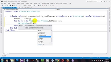 How to Get Process Application in VB NET 2012