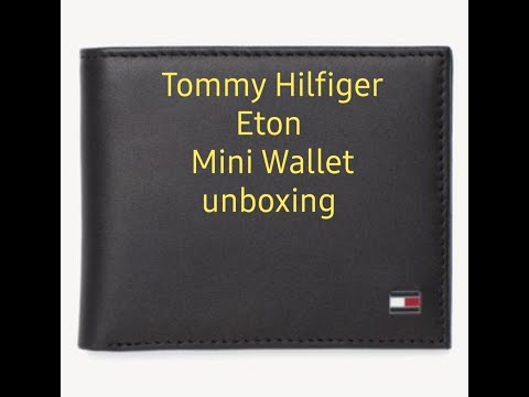 tommy hilfiger eton mini billfold leather wallet