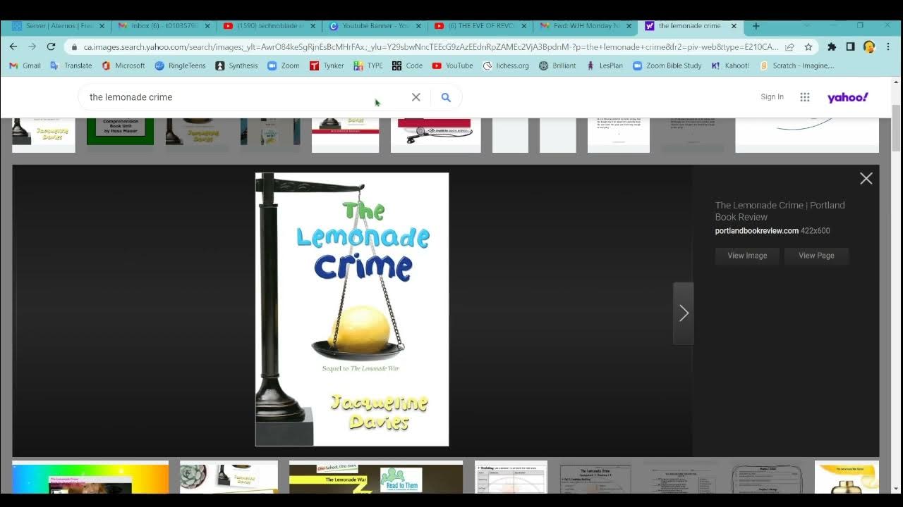 The Lemonade Crime (chapter13) YouTube