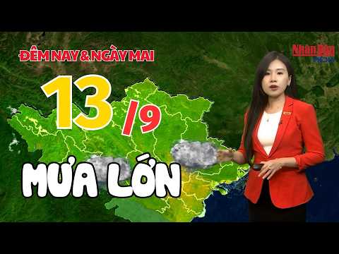 Latest weather forecast for tonight and tomorrow, September 13 | Latest weather forecast today #w...