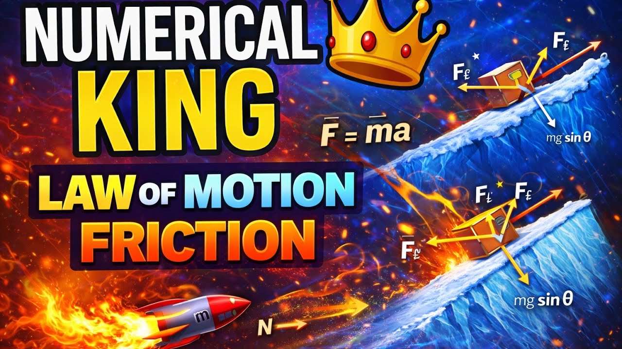 Laws of motion, friction numerical and concepts class 5