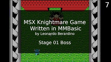 MSX Knightmare Game in MMBasic: Stage 01 Boss