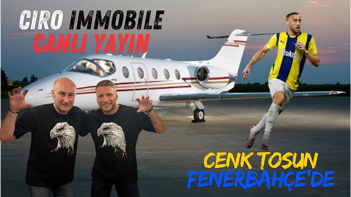 Ciro Immobile Beşiktaş'ta ÖZEL Yayın | Uçak Takip | Cenk Tosun Fenerbahçe'de