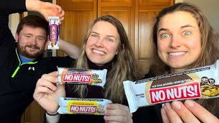 No Nuts Protein Bars Taste Test \& Review (ft. Vlad)!