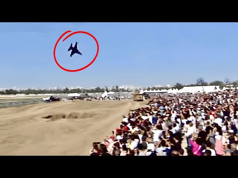 Fighter Pilot Reacts Too Late, Pulls Up at the Last Second