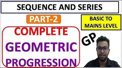 COMPLETE GEOMETRIC PROGRESSION(AP) FOR SSC CGL | CPO | BANKING | RRB | MTS