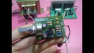 Cara memasang filter subwoofer pada power amplifier