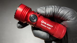 OLIGHT SEEKER 4 MINI RED ตัวแดงแสงขาวจ้า มากับแสง UV ด้วย