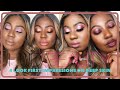 Huda Beauty Nude Obsessions Light, Medium, Rich | 4 looks On Deep Skin | Afrodite by Olympia