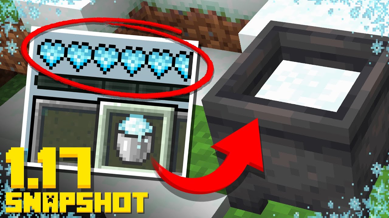 New Minecraft Snapshot Freeze Effect Powder Snow And More 1 17 Cave Update Youtube