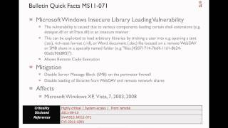 Secunia Webinar on Microsoft's Patch Tuesday: September 2011