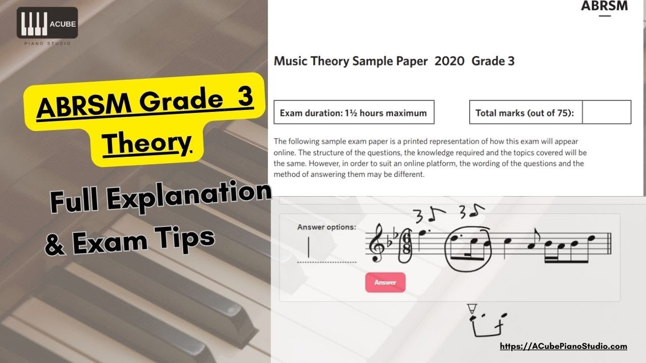 ABRSM Music Theory Grade 3 Sample Paper Explained