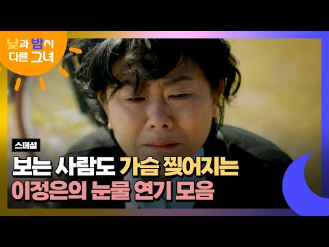 [스페셜] 현실 고증 <strong>10000</strong>%😭 보는 사람도 감정 이입되어 폭풍 눈물 쏟게 하는 이정은 눈물 연기💦 | 낮과 밤이 다른 그녀 | JTBC 240804 방송