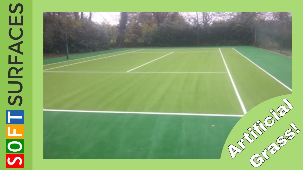 Artificial Grass Garden Tennis Court Maintenance Clean YouTube