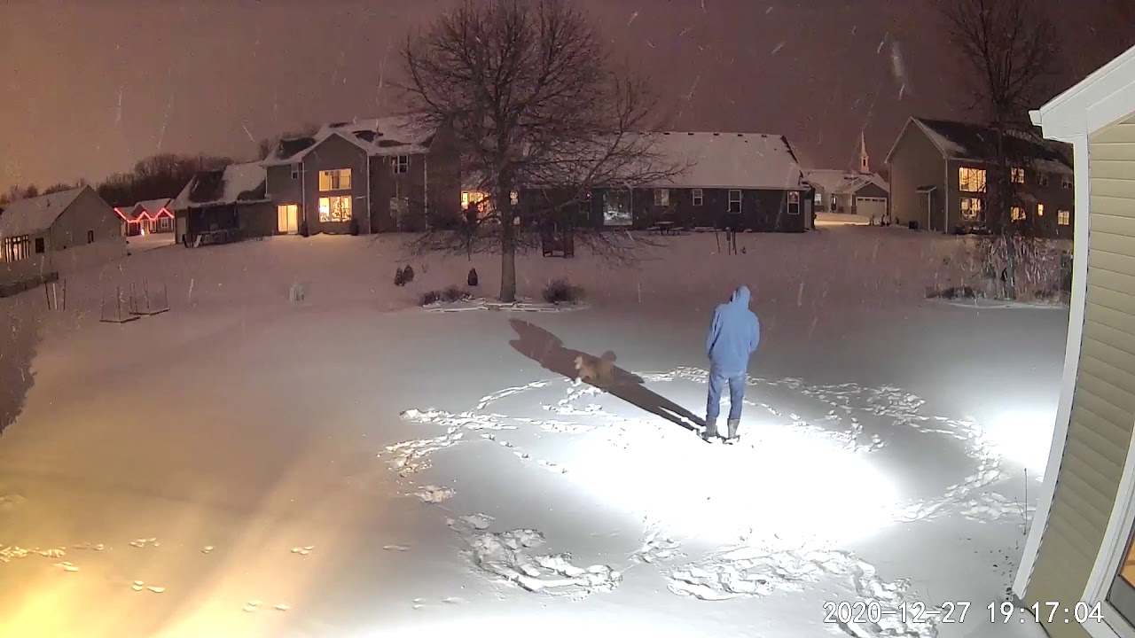 Neenah, Wisconsin 12-27-20 winter storm time lapse