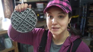 I made Cast Iron Waffles | From Start to Finish | Cast Iron Gypsy