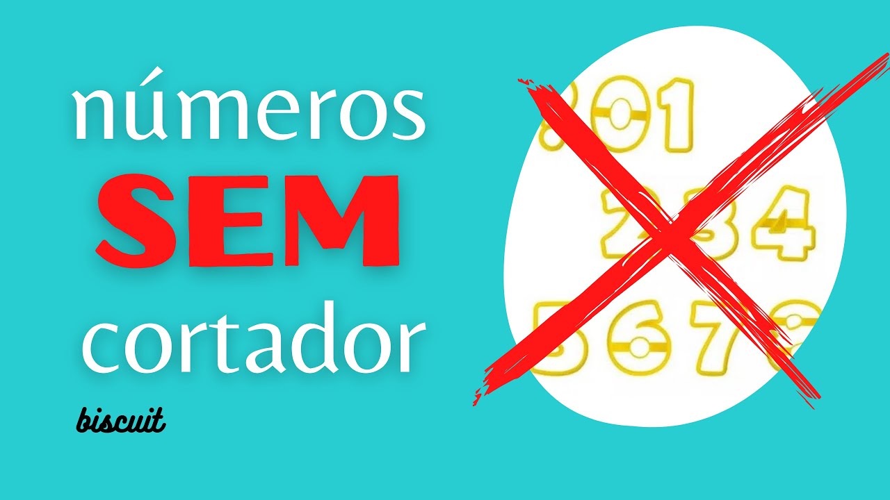 Como fazer número em biscuit sem cortador