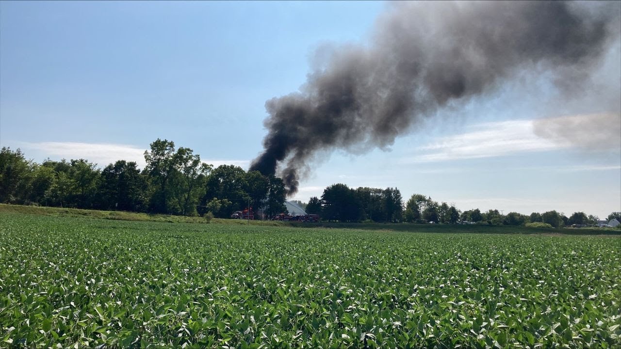 Man dies after police standoff, fire, in Bath Township