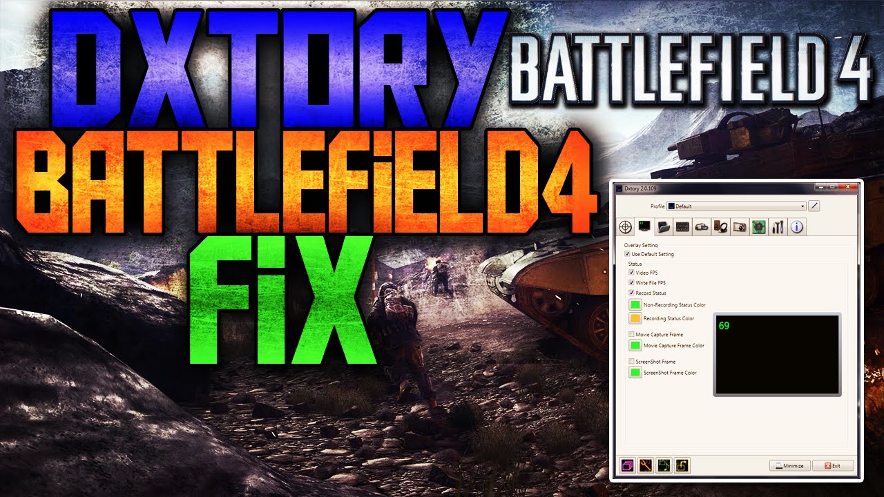 Dxtory dosen't record Origin games/BF4/Star wars battlefront FIX PROBLEM