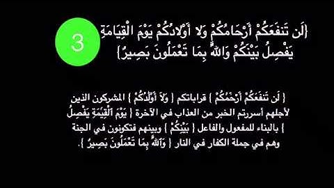 سورة الممتحنة الآية 3