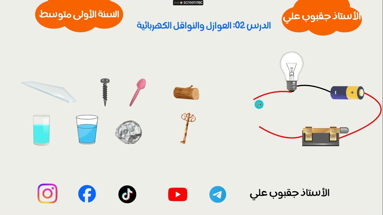 النواقل والعوازل 1متوسط