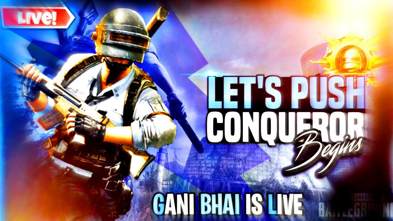 PUBG MOBILE LITE LIVE STREAM RANK PUSH TO CONQUORER GANI BHAI - YouTube
