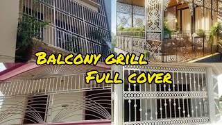 Modern Grill Design For Balcony Full Cover || Balcony Cover Grill Design For House Front ..