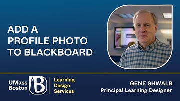 Add a Profile Photo to Blackboard