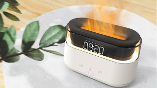#shorts Alarm Clock Flame Humidifier Flame Aroma Diffuser Humidifier