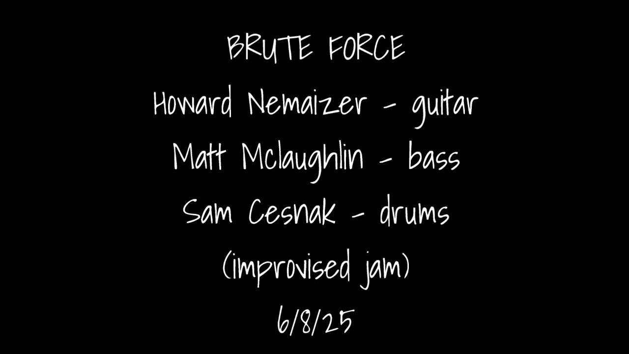 BRUTE FORCE (Instrumental) Performed LIVE using Nema Model DD-25