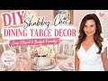 4 DIY Easy Shabby Chic Dining Table Makeover ✨ 🩷 Pretty on a Budget!