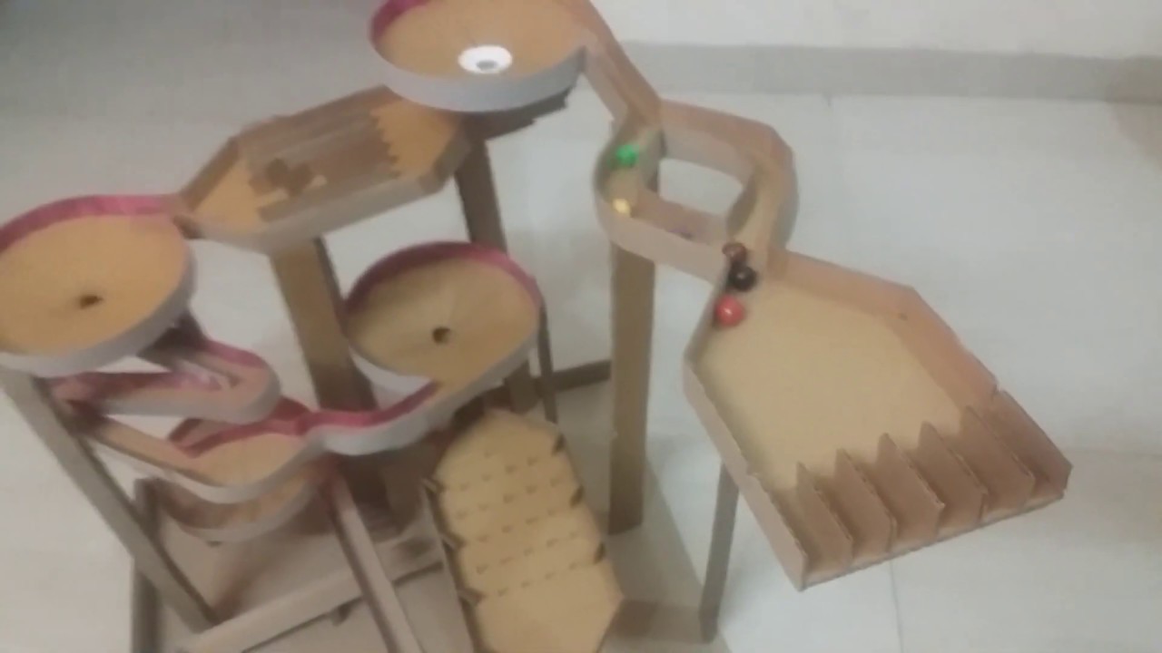 Marble Race Track cardboard YouTube
