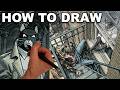 How to Draw BACKGROUNDS in the style of BLACKSAD and Calvin and Hobbes !