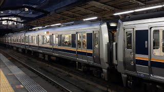 207系S59編成＋T21編成快速新三田行き 西宮名塩駅発車