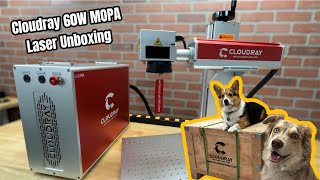 Cloudray LiteMarker Pro 60W MOPA Fiber Laser Unboxing and Setup